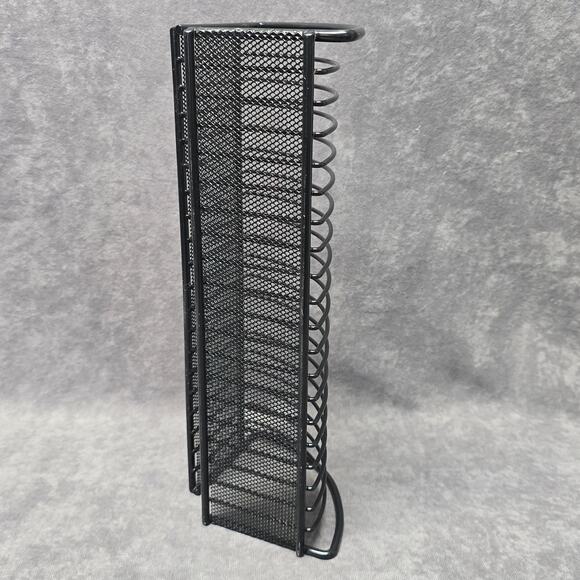 Black Metal CD Holder Shelf Organizer Rack Stand Tower for Compact Disc CDs - Picture 4 of 9